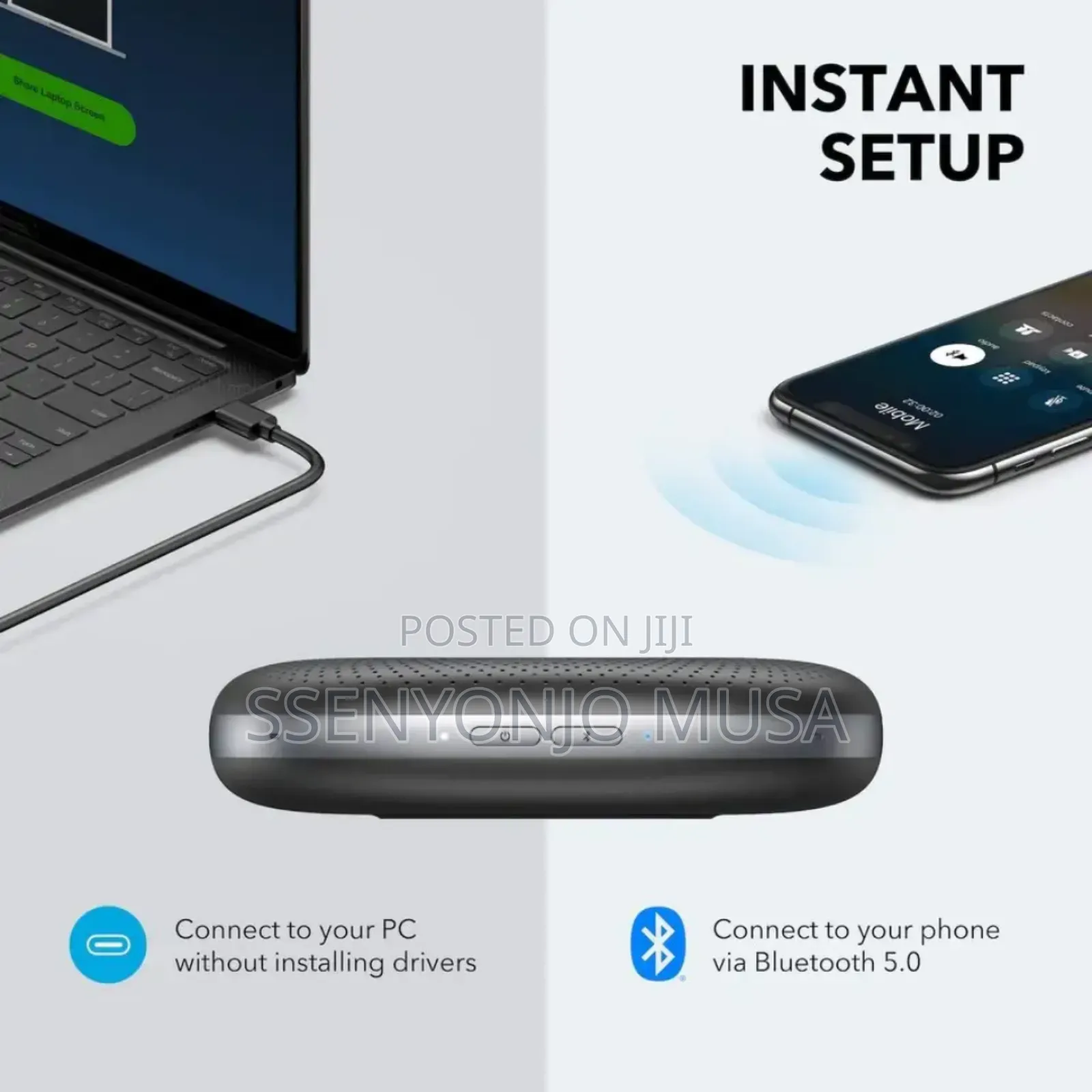 Anker Powerconf Bluetooth Speakerphone-6 Mics, 24h Call Time