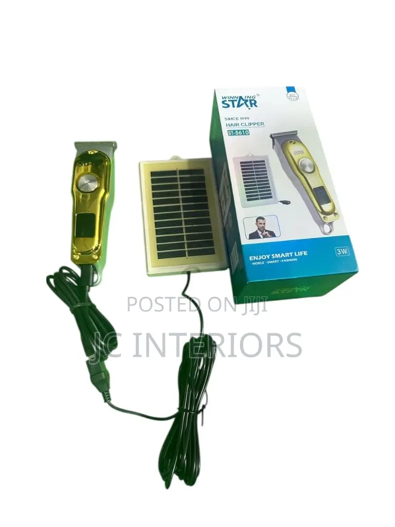 Winning Star Solar Rechargeable Hair Clipper