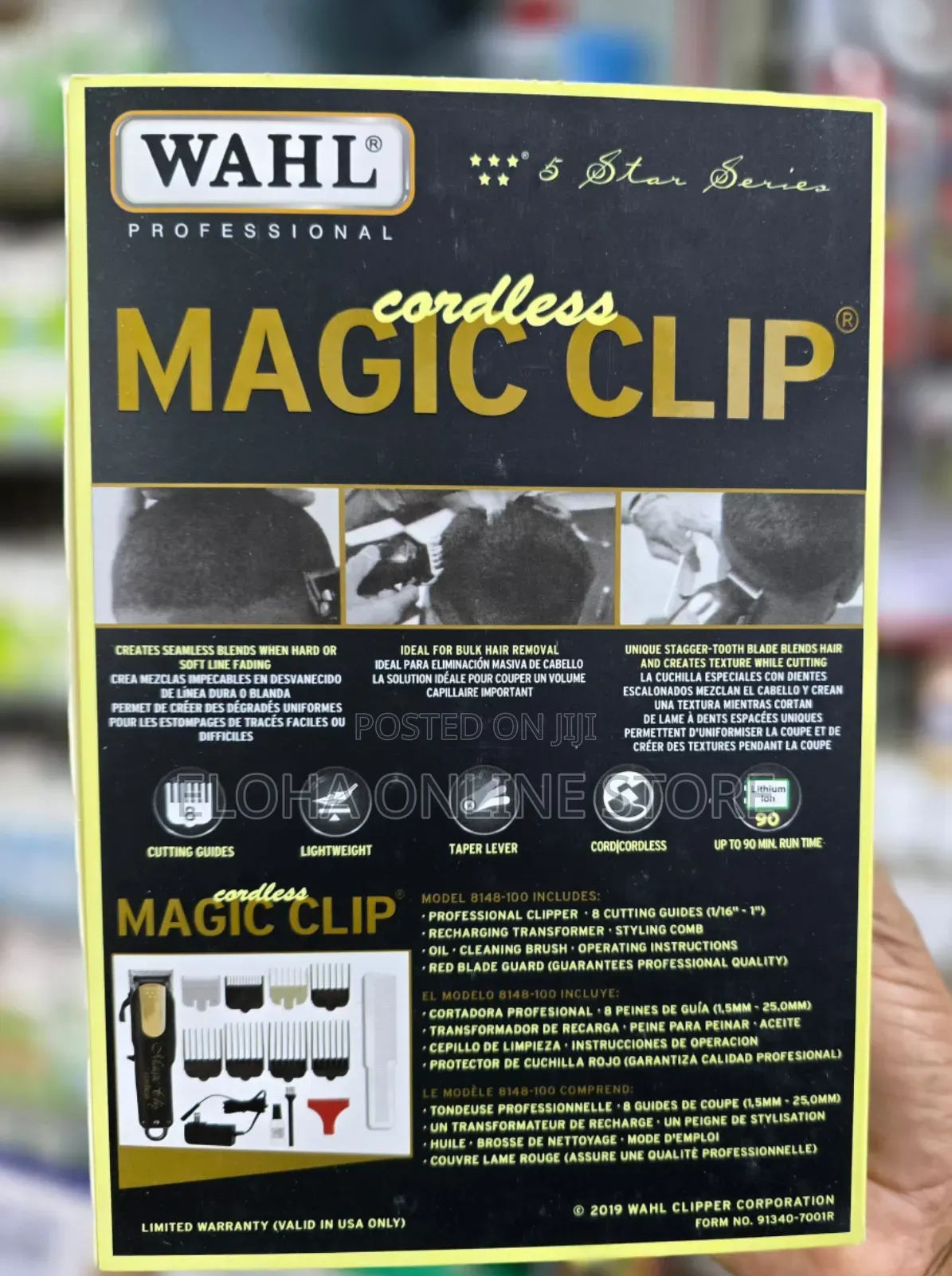 Wahl Professional Gold Cordless Magic Clip Hair Clipper