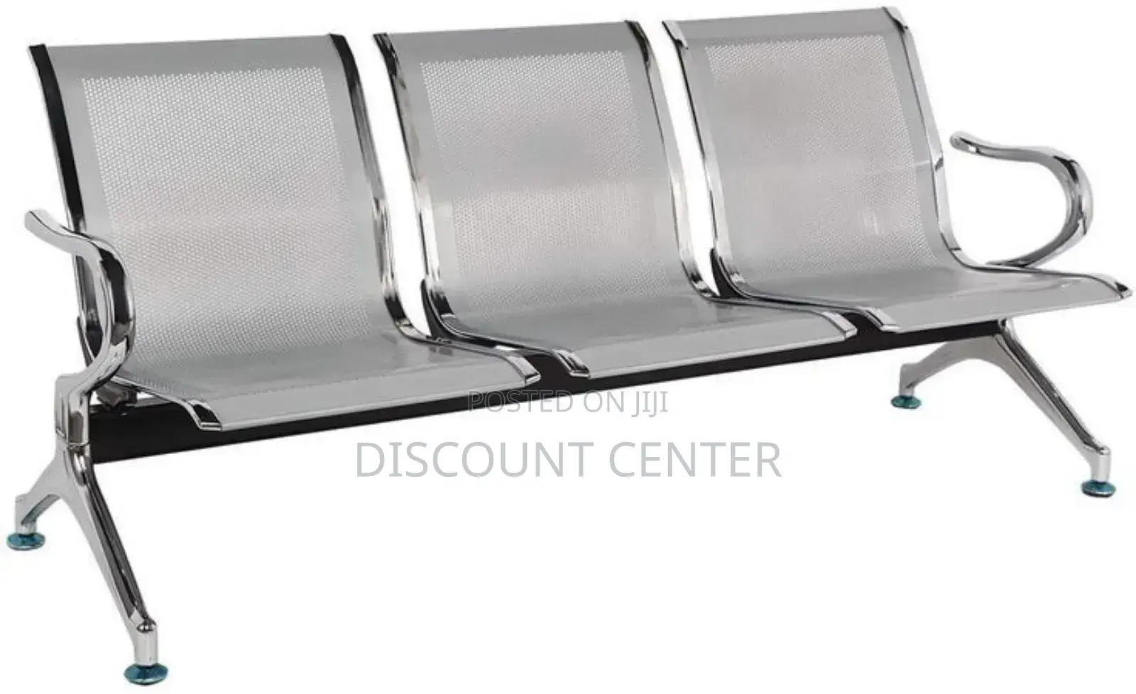 Waiting Chair Stainless Silver