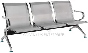 Waiting Chair Stainless Silver