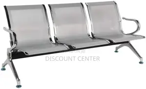 Waiting Chair Stainless Silver