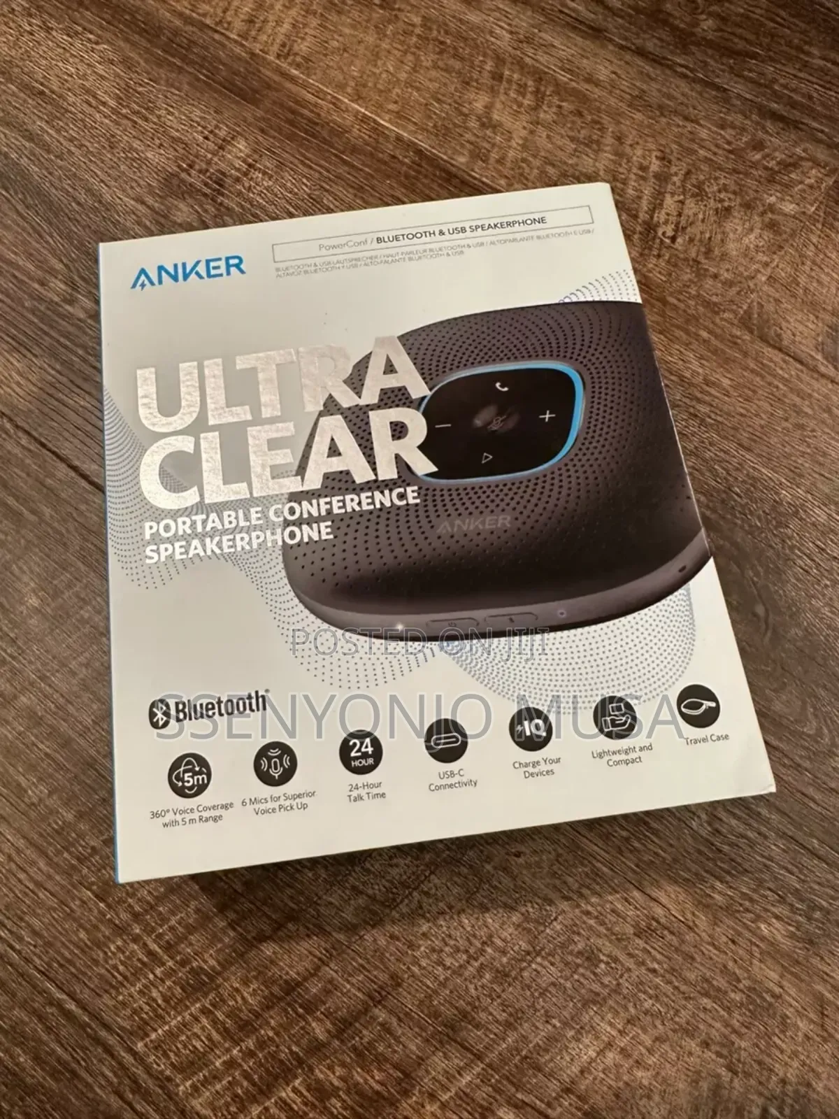 Anker Powerconf Portable Conference Speakerphone-Ultra Clear