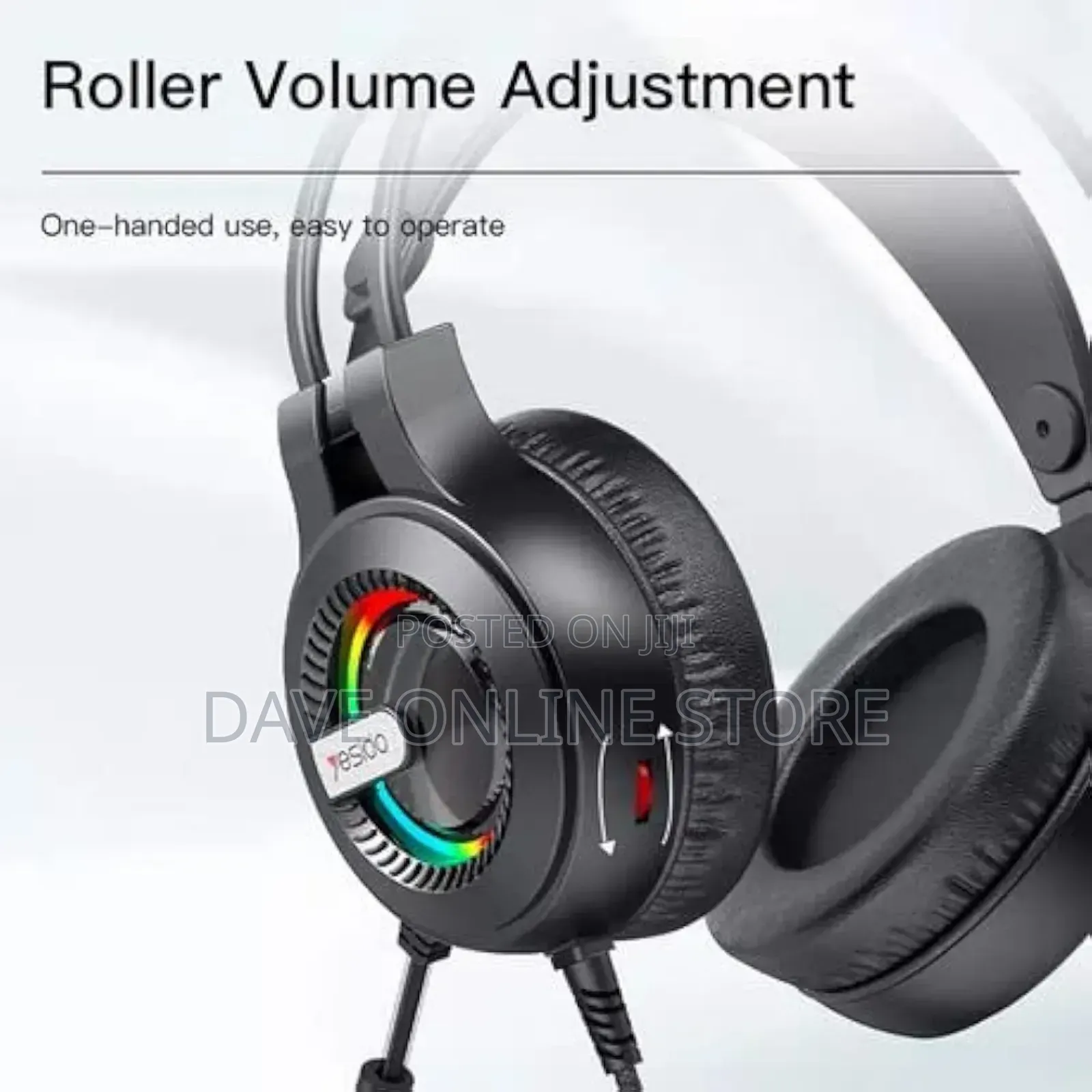 Yesido Ek02 Gaming Headset With RGB Lights for Playstation,