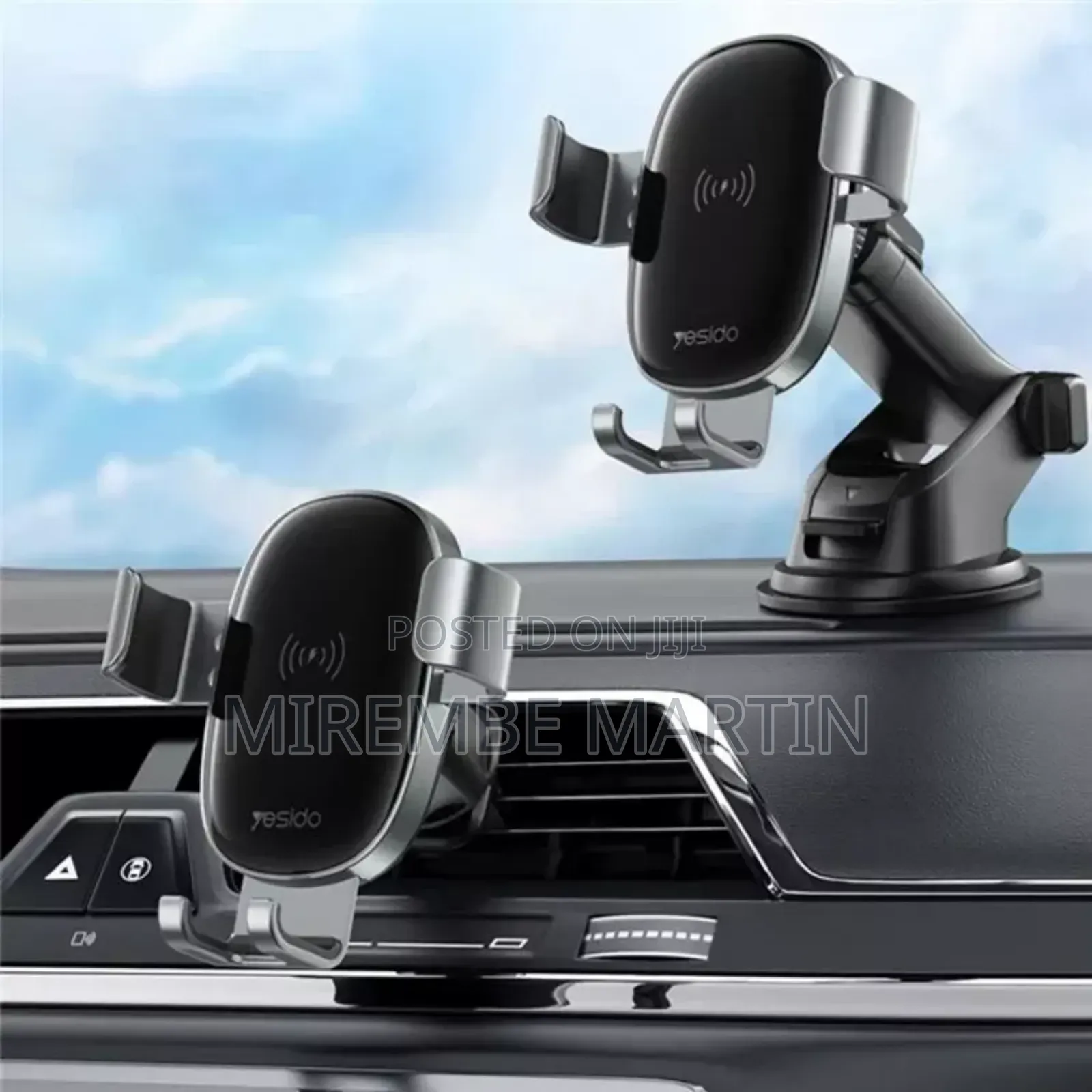 Yesido C123 Wireless Car Charger - Hands-Free, Fast Charging