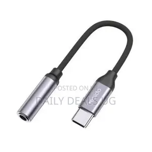 Yesido Yau19 Cable Usb Type-C to 3.5mm Aux Port Black