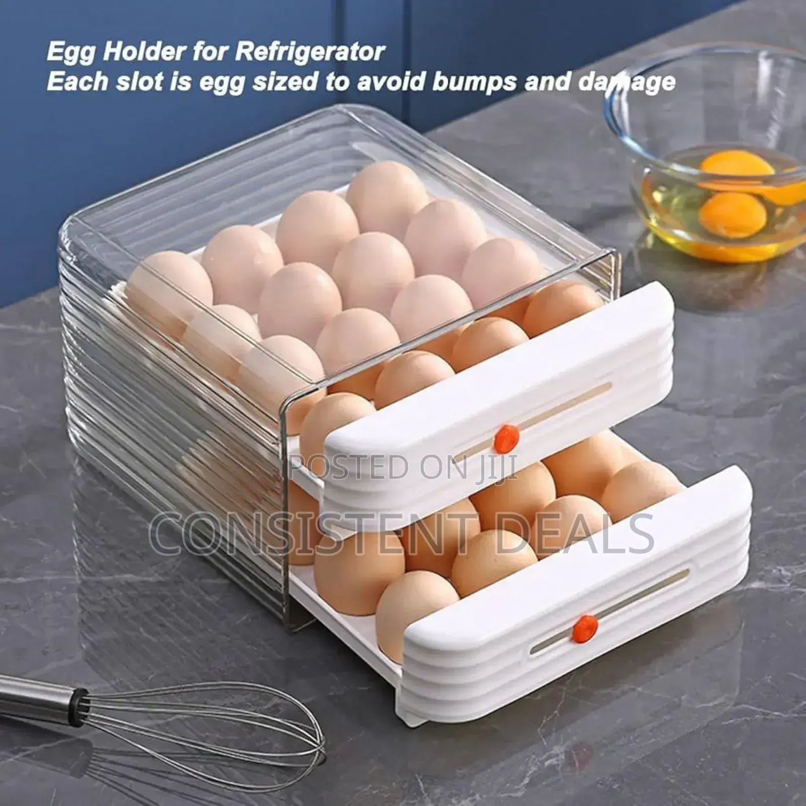 Double Tray Egg Storage Box