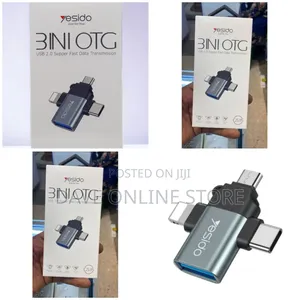 Yesido 3 in 1 Otg Usb 2.0 Super Fast Data Transmission