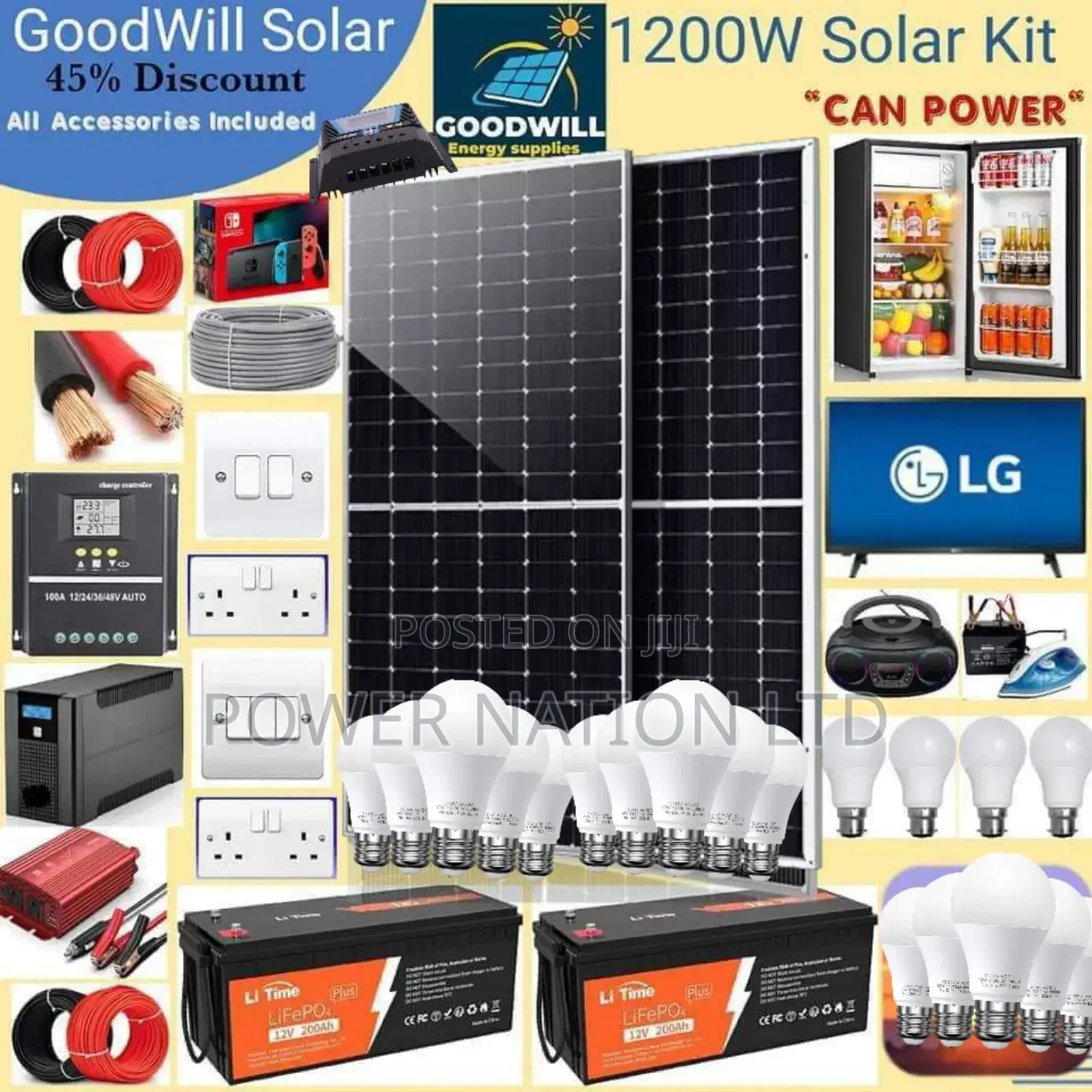 1200w Solar Kit (1200w Commercial Solar Energy System Kit)
