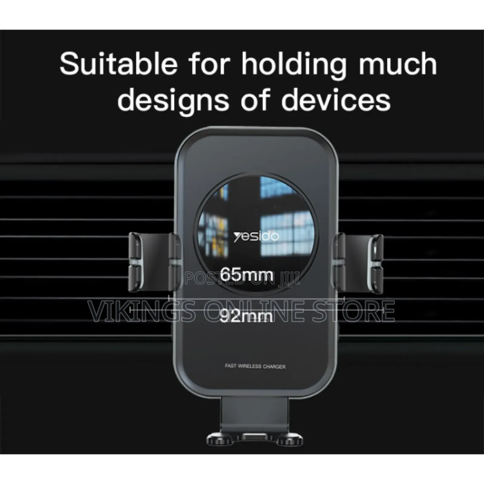 C118 Suction Cup 15w Qi Wireless Charger Holder