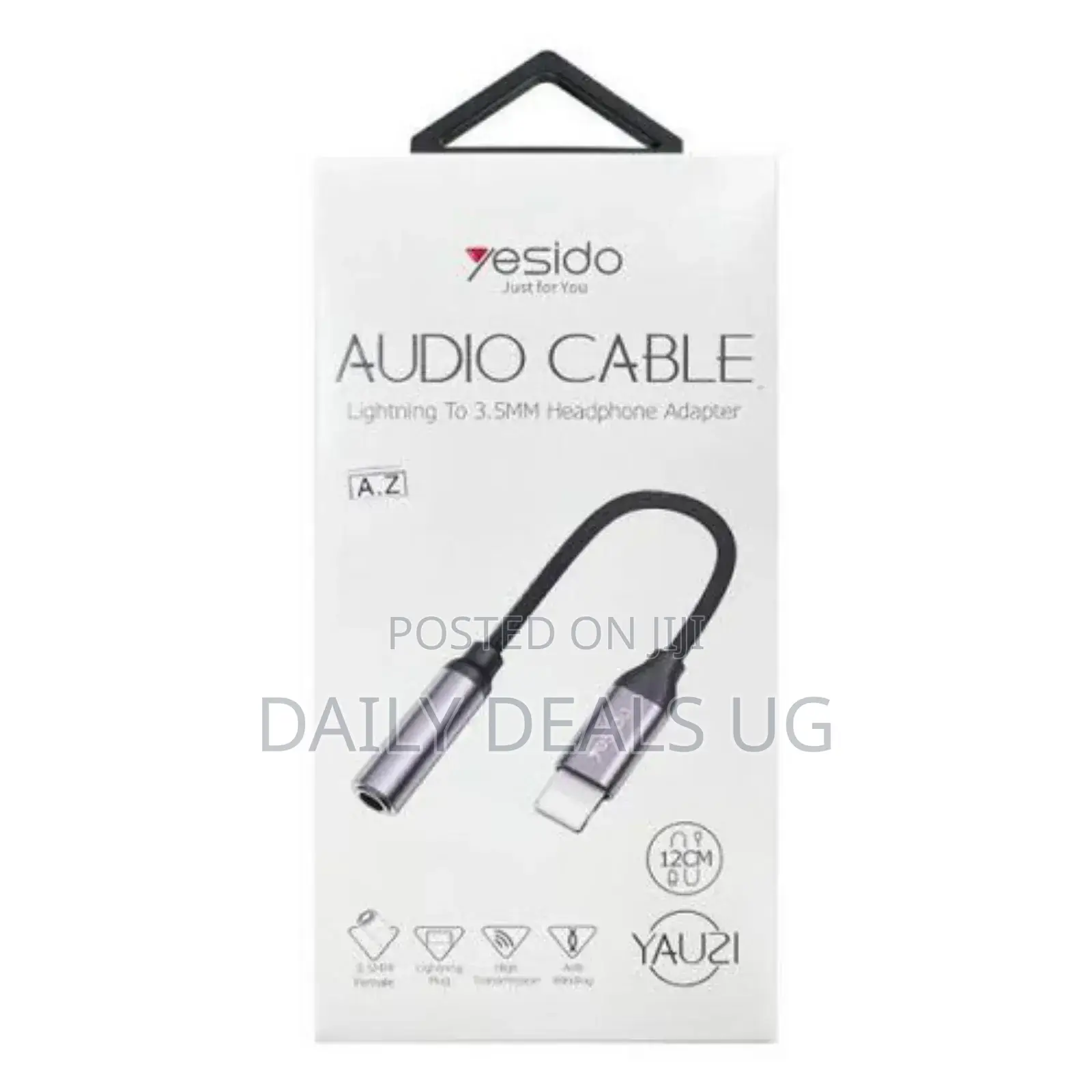 Yesido Yau21 Aux Audio Cable to Audio Adapter Cable .Black