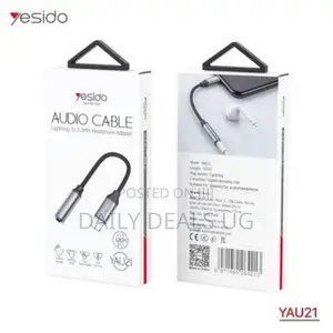 Yesido Yau21 Aux Audio Cable to Audio Adapter Cable .Black