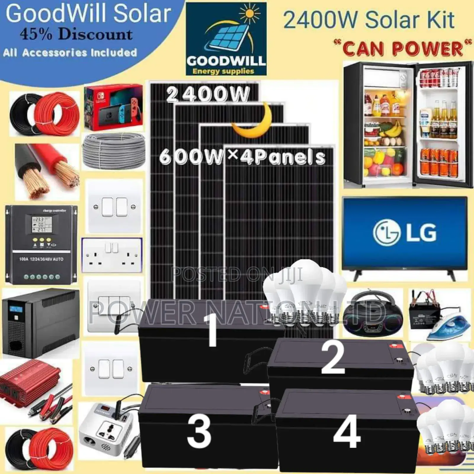 2400w Solar Kit (2400w Commercial Solar Energy System Kit)