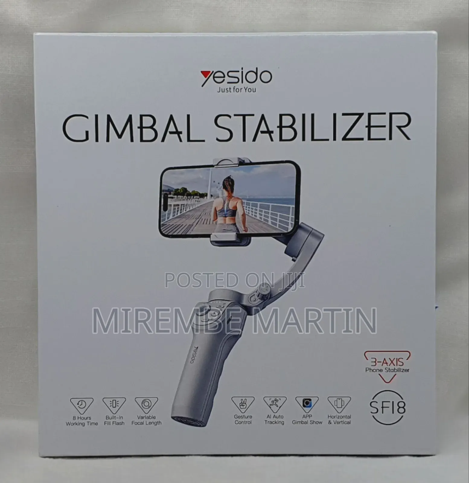 Sf18 Smart Mobile Phone Gimbal Stabilizer 360 Ai Auto Face