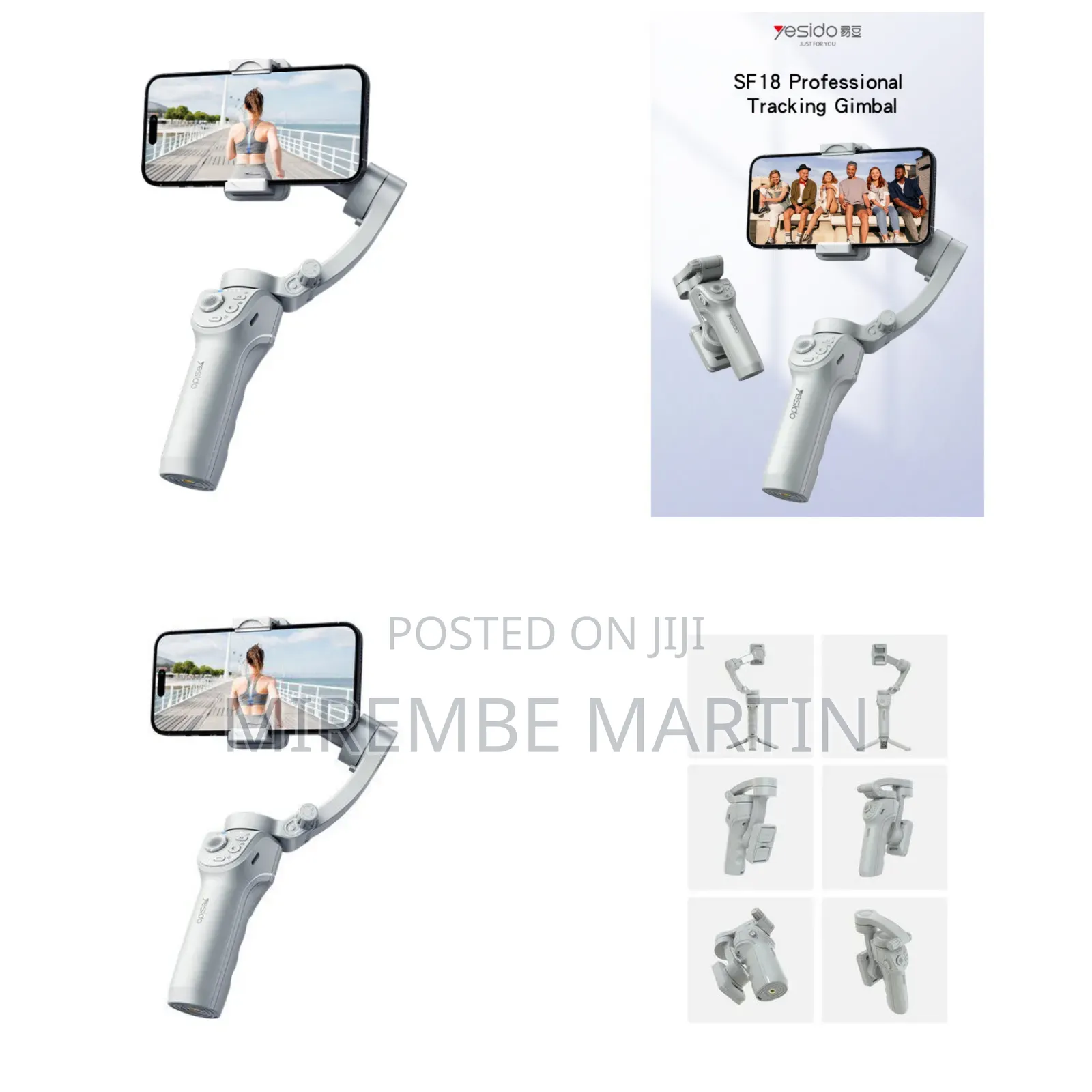 Sf18 Smart Mobile Phone Gimbal Stabilizer 360 Ai Auto Face