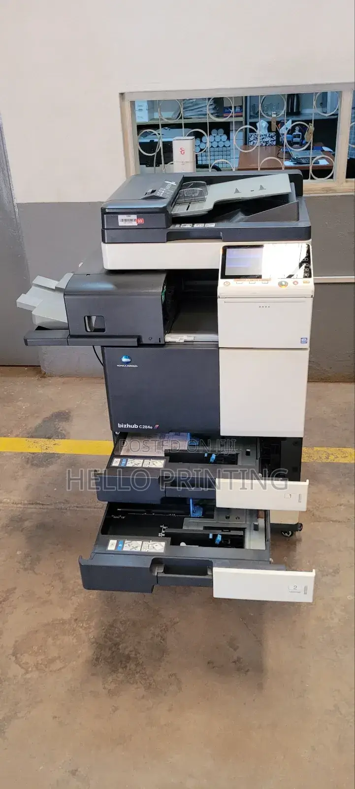 Konica Minolta C284e – Touchscreen Easy Navigation