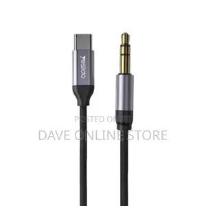 Yesido Yau20 Type C to 3.5mm Audio Cable, Black