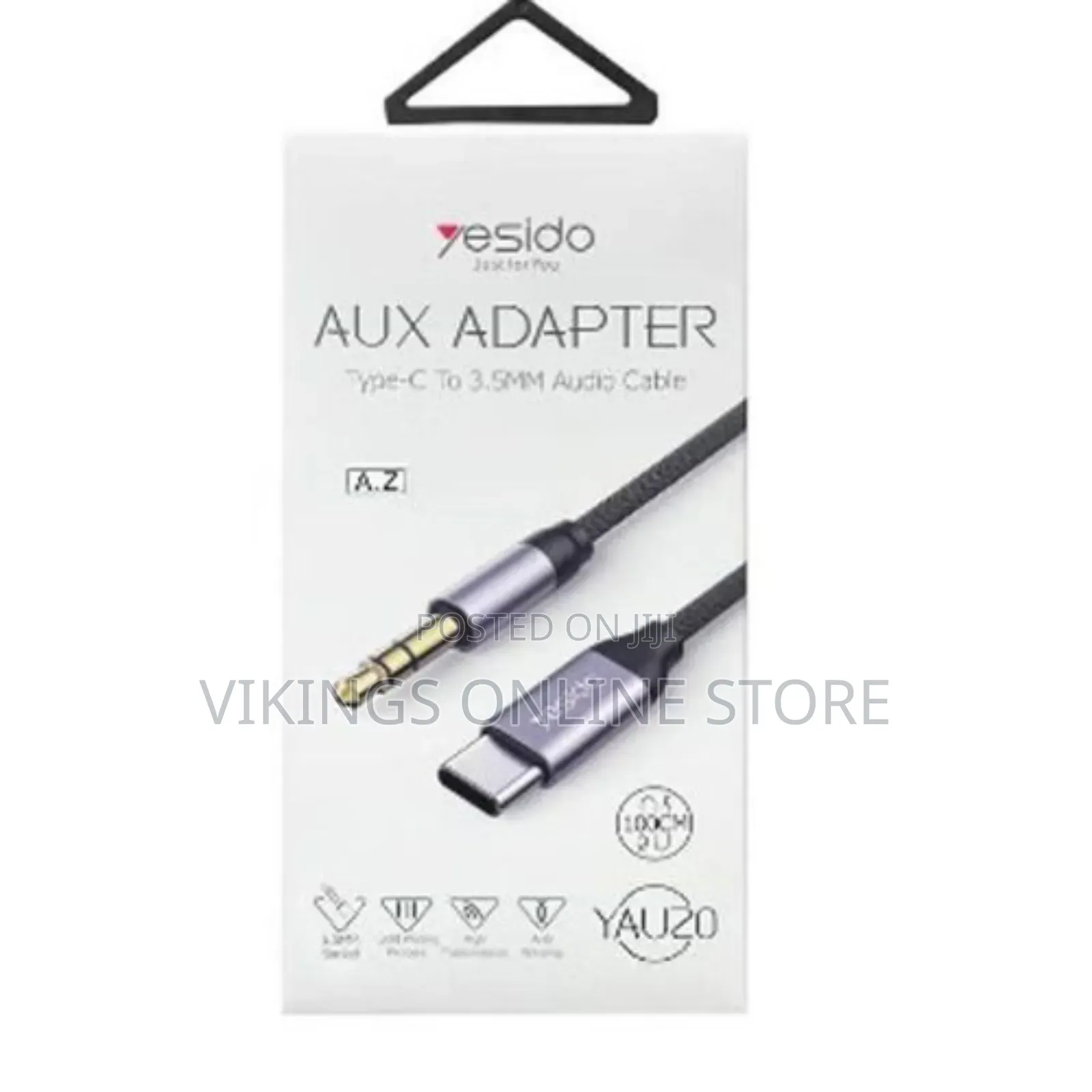 Yesido Aux Adapter Model Yau20 Aux to Type C Audio Cable
