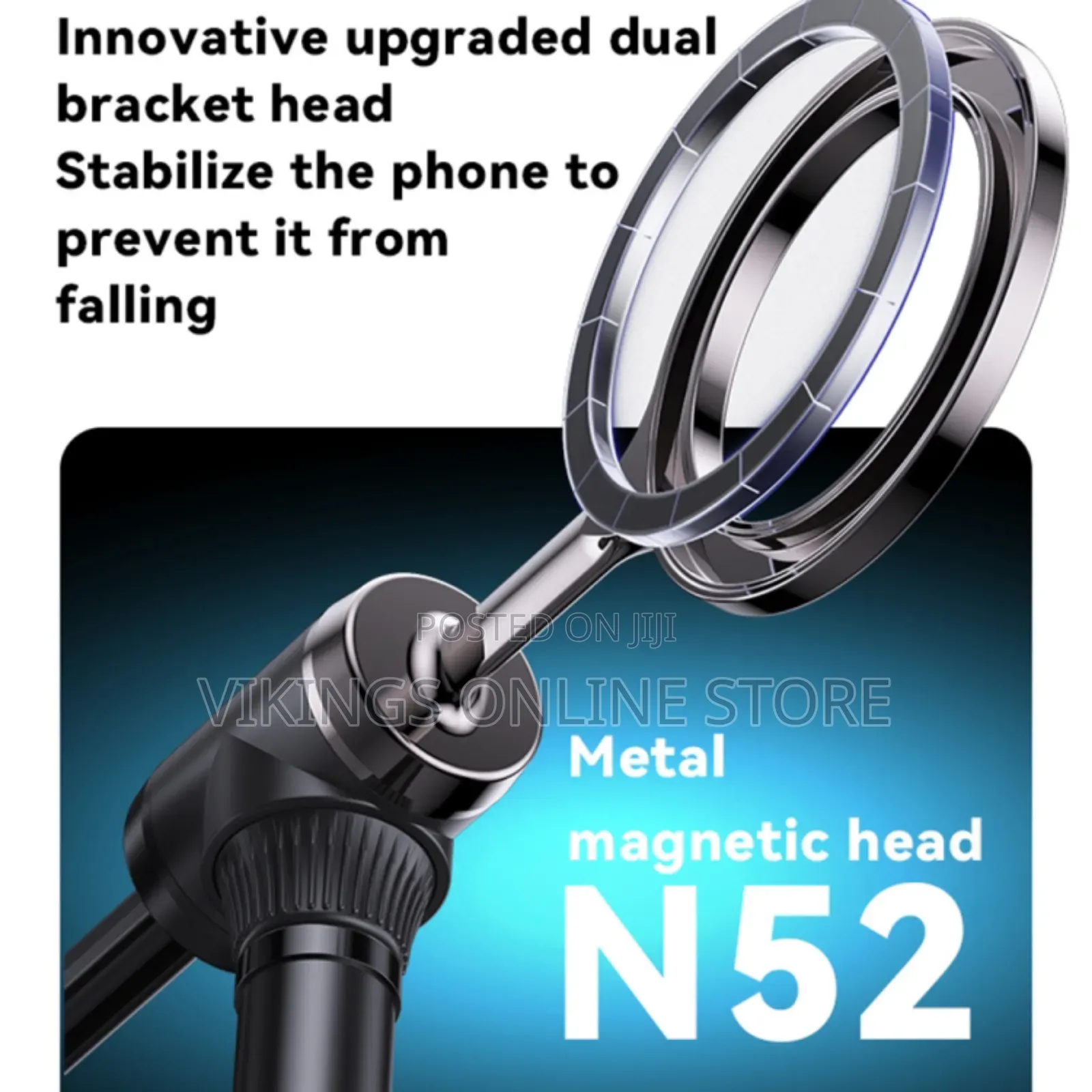 Yesido C297 Stand Metal Spring Clip / Magnetic Ring(Black