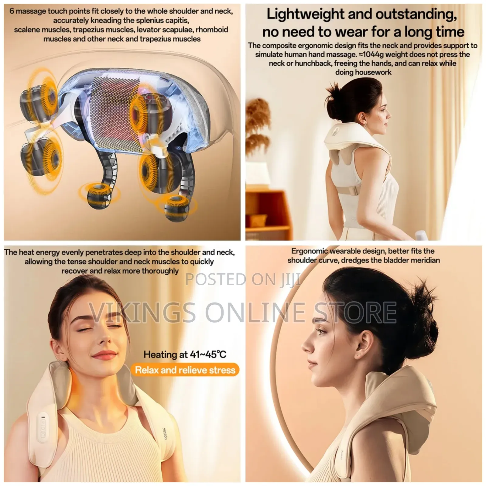 Yesido Neck Shoulder Massager 3 Modes and Heat Therapy