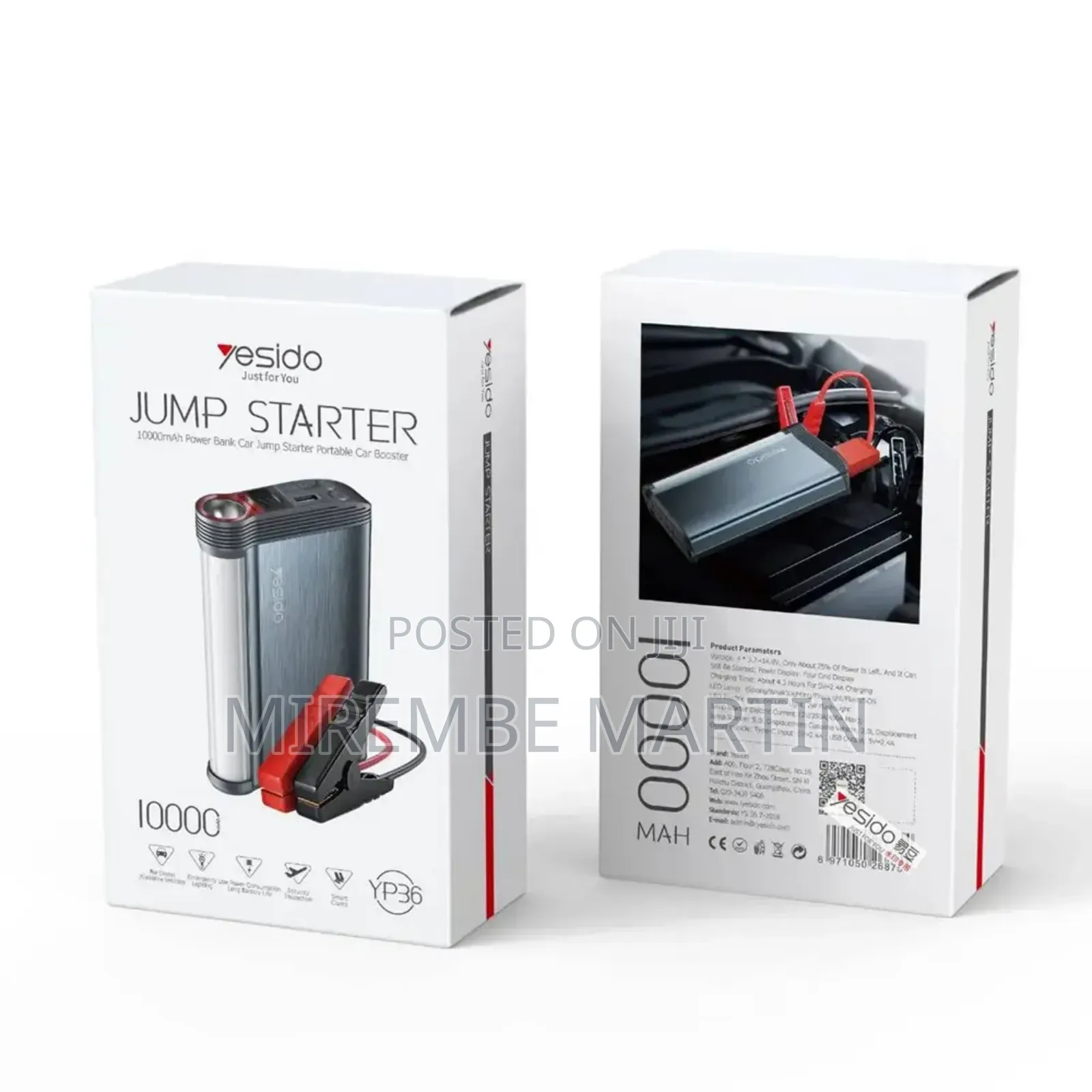 Yesido Jump Starter 10,000mah 450a