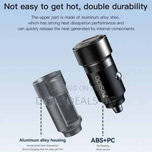 60w Fast Charging Car Charger Adapter - Qc3.0+Pd 30w,