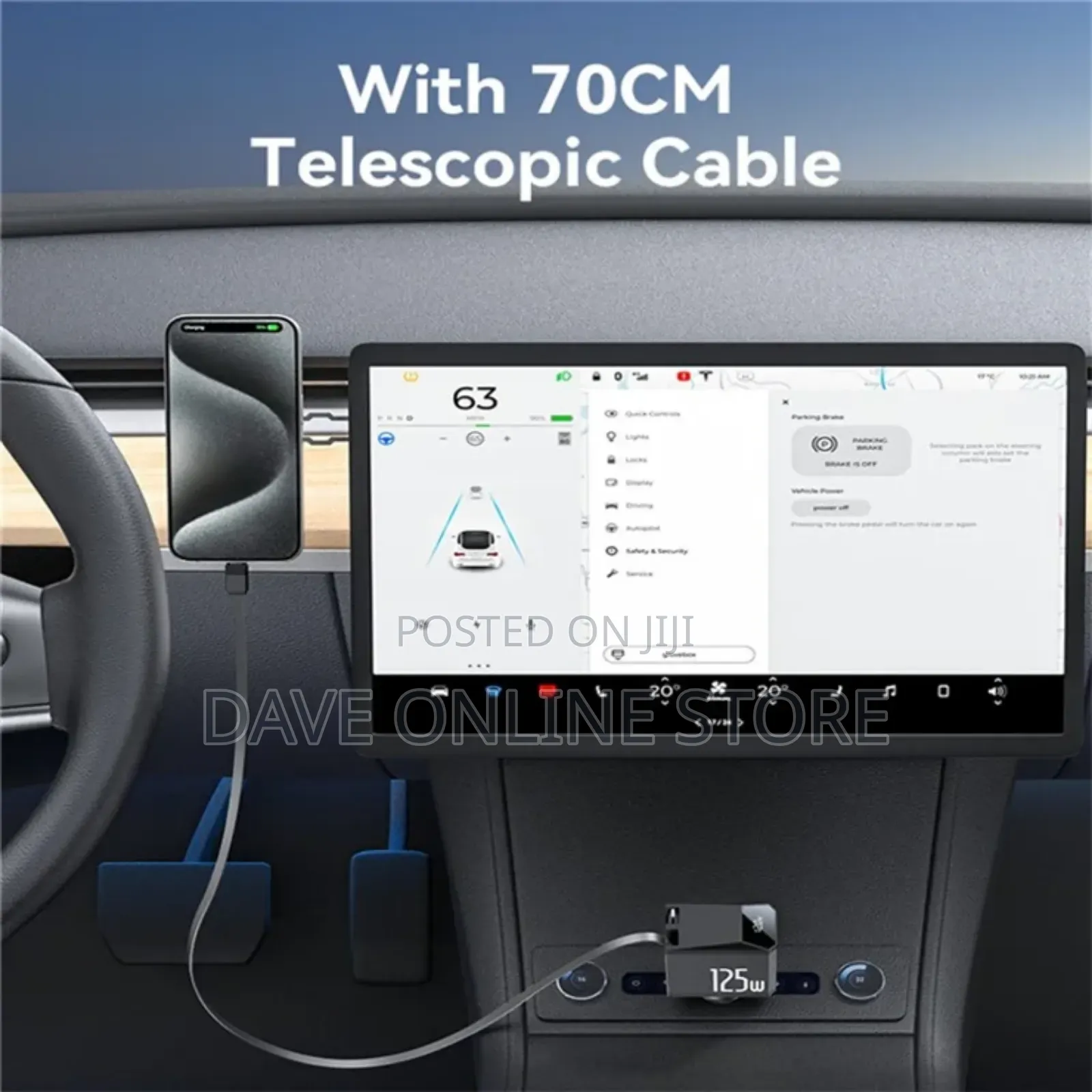 Yesido Y71 125w Car Charger With Fast Charging,