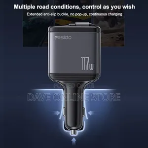 Yesido Y63 4 in 1 Usb Type-C+Usb Dual Line Car Fast Charger