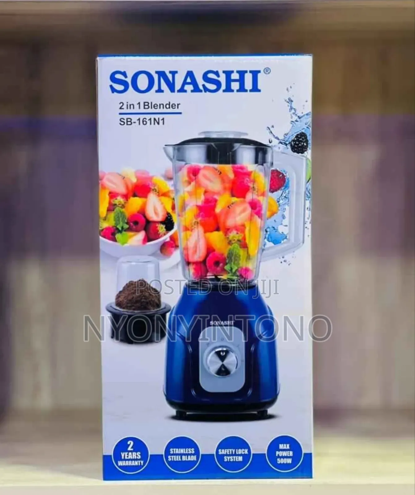 Sonashi 2 in 1 Juice Blender With Grinder 2yrs Warranty