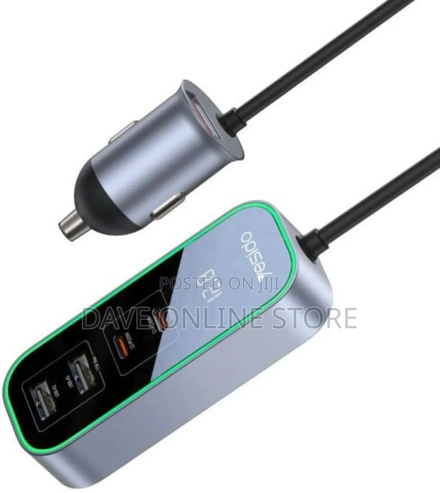 Quick Car Charger, 97 Watt, 1.5 Meter, Yesido Y53