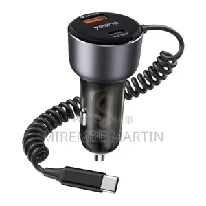 Y56 60w Fast Charging Car Charger | Built-in Type-C Adapter