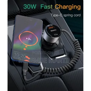 Y56 60w Fast Charging Car Charger | Built-in Type-C Adapter