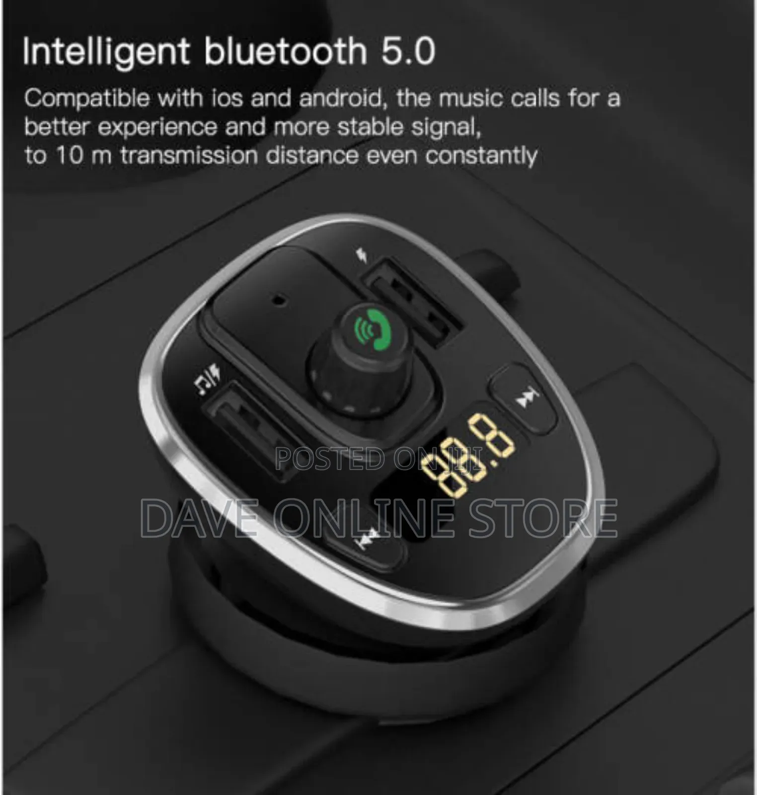 Y39 Fm Bluetooth Transmitter Music Player Car Charger