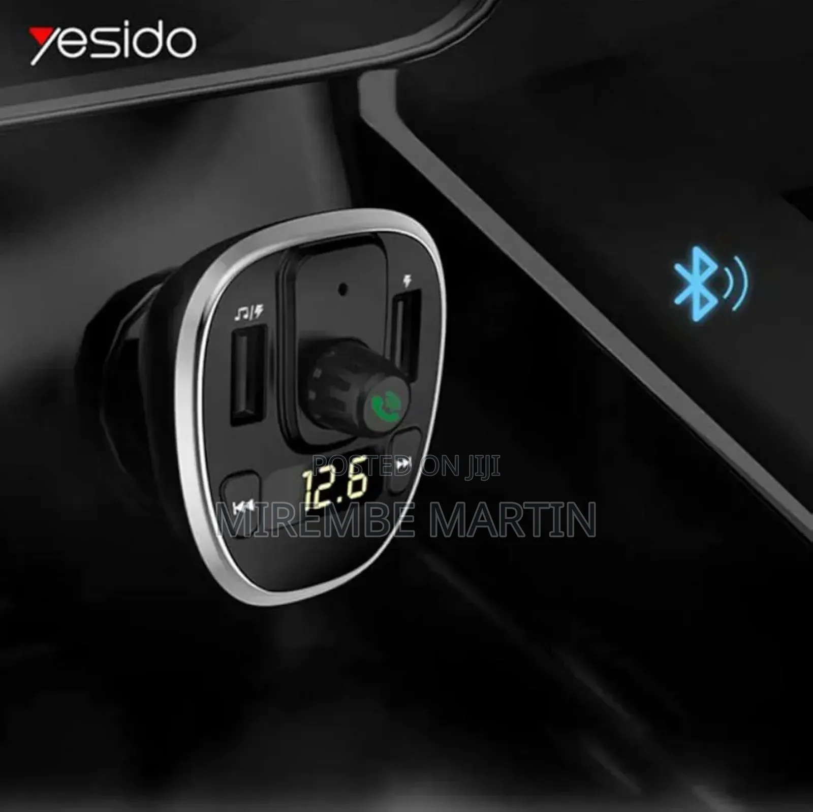 Premium Car Charger With Fm Transmitter Yesido Y39
