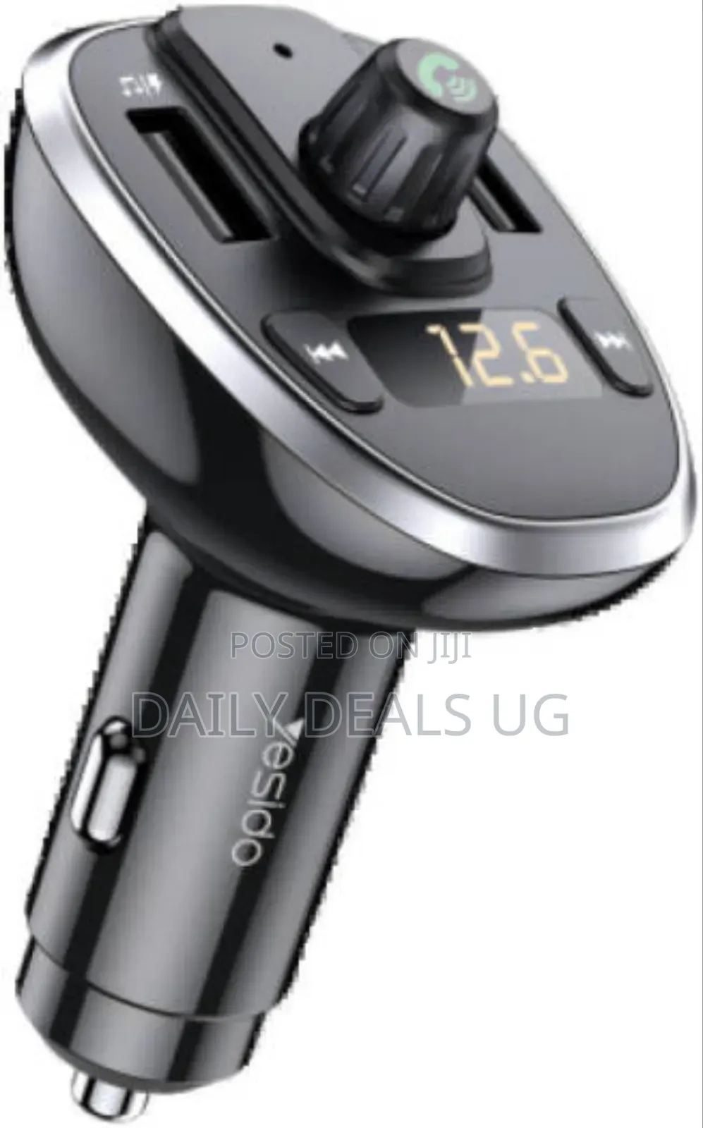 Yesido Y39 Fm Bluetooth Received Car Charger, Black | Y39