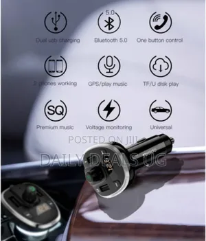 Yesido Y39 Fm Bluetooth Received Car Charger, Black | Y39