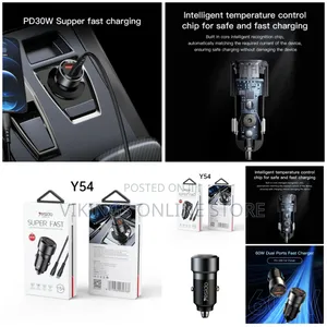 Y54 60w Car Charger Adapter