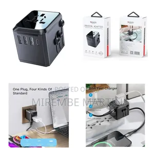 Yesido Universal Travel Adapter With 4 Ultra-Fast Usb Port