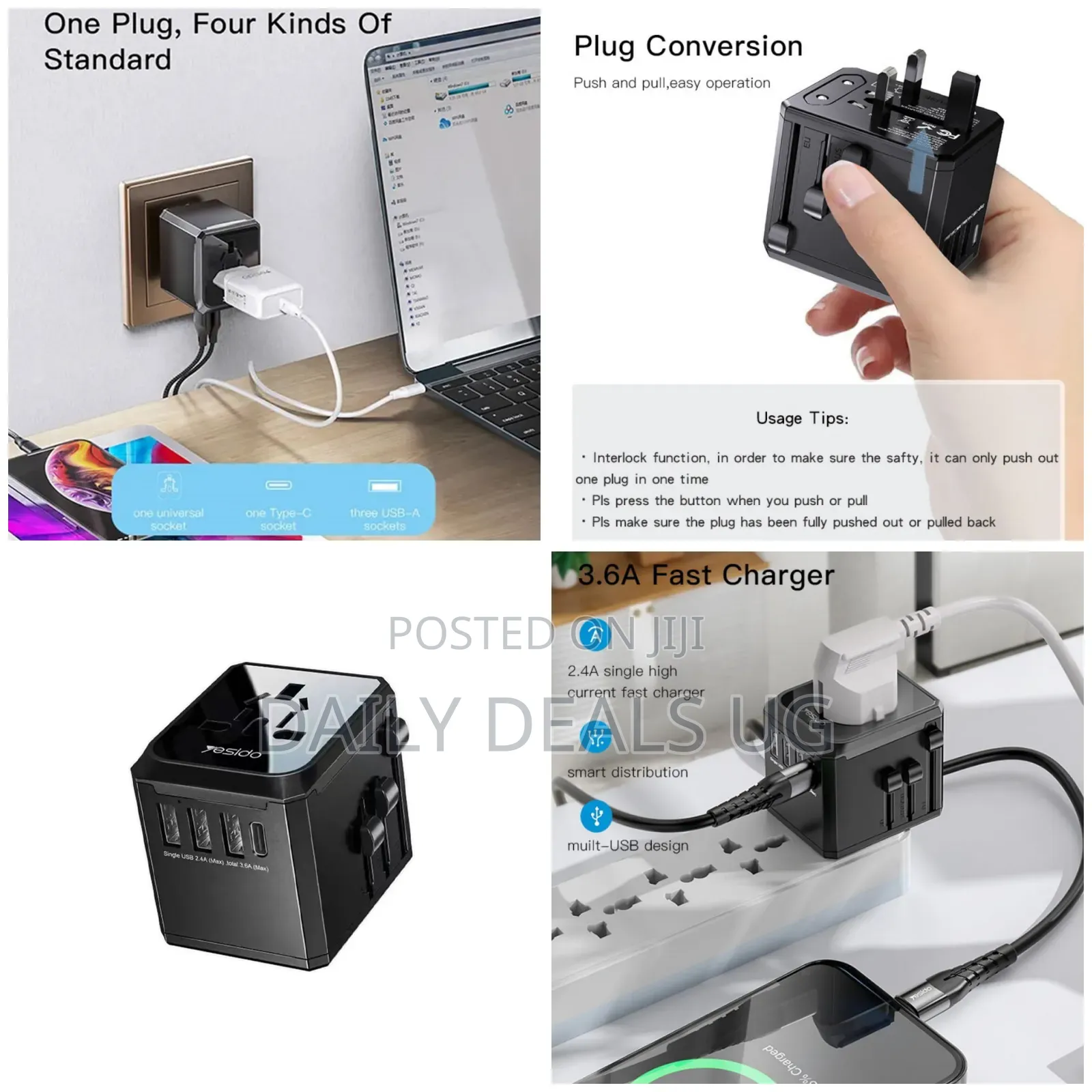 Yesido Mc10 Universal Adapter