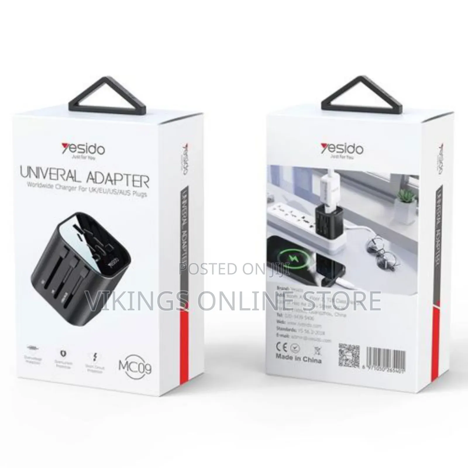 Yesido Mc-09 Universal Travel Adapter Plug