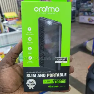 10000mah Oraimo Fast-Charging Power Bank