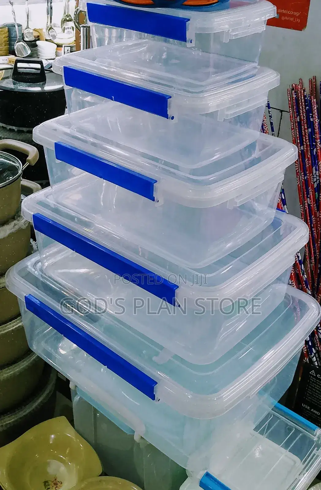 Plastic Storage Boxes Set 5pcs