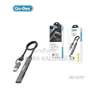 Go Des Gd-Uc707 Usb3.0 + Usb2.0 + Sd/Tf Connection 5in2 Hub