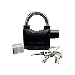 Alarm Pad Lock Black