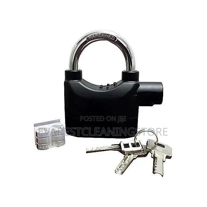 Alarm Pad Lock Black