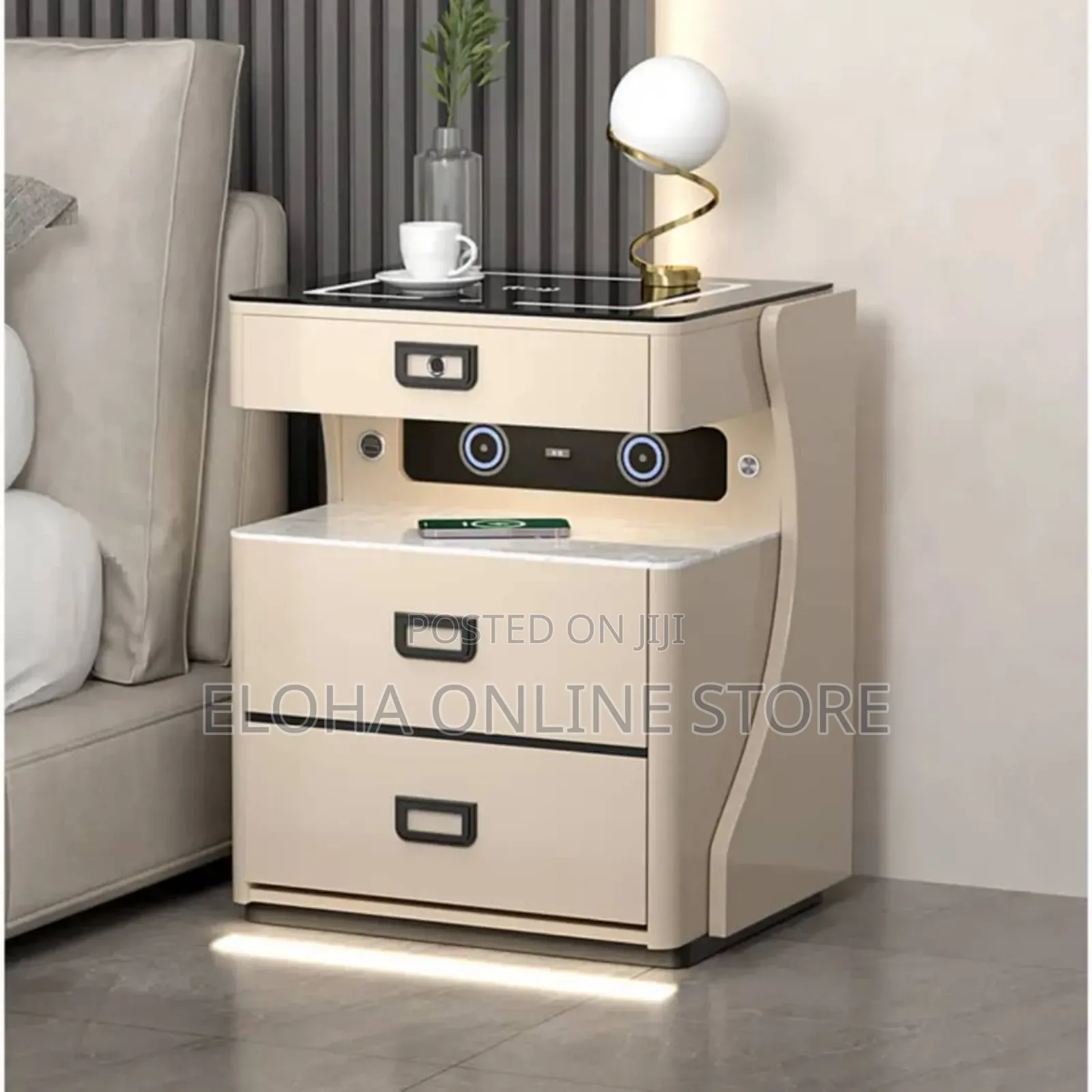 A Smart Bedside Table With An Integrated Safe