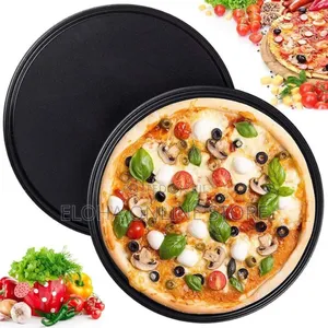 Non-Stick Pizza Steel Baking Round Oven Tray Pan, 30cm