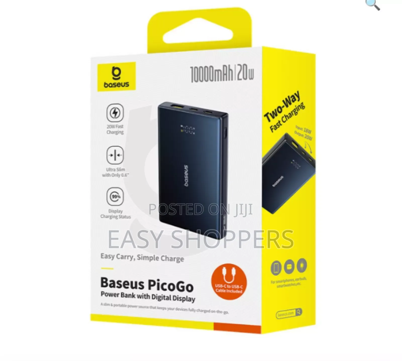 Baseus Picogo Powerbank With Digital Display 10000mahb20w