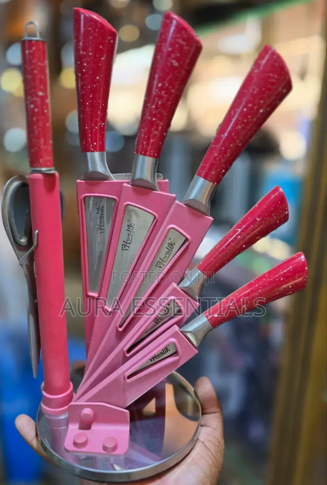 Pink Sharp Kitchen Knife Set