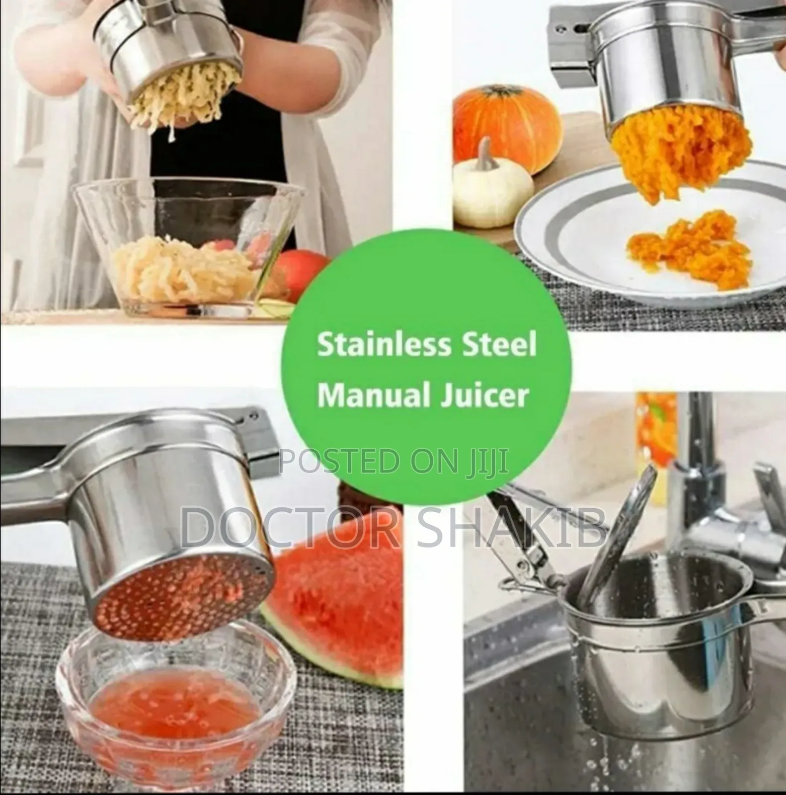 Quality Stainless Steel Potato Masher Rice Fruit Juicer